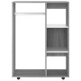 Armario madera contrachapada gris Sonoma 80x40x110 cm