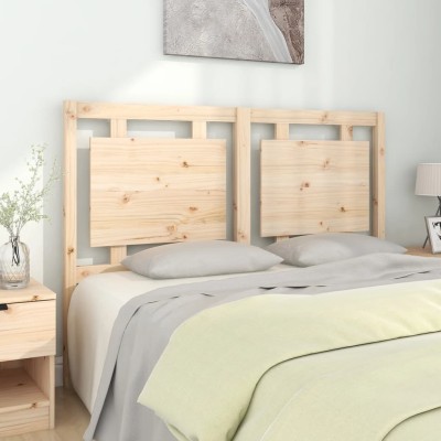 Cabecero de cama madera maciza de pino 140,5x4x100 cm