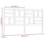 Cabecero de cama madera maciza de pino 186x4x104 cm