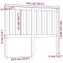 Cabecero de cama madera maciza de pino 141x6x101 cm