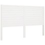 Cabecero de cama madera maciza de pino blanco 141x4x100 cm