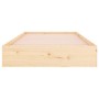 Estructura de cama de madera maciza 90x200 cm