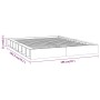 Estructura de cama de madera maciza super king 180x200 cm