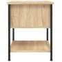 Mesita noche 2 uds madera ingeniería roble Sonoma 34x35,5x45 cm