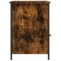 Mesitas noche 2 uds madera contrachapada roble humo 40x42x60 cm