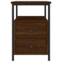 Mesitas noche 2 uds madera ingeniería marrón roble 34x35,5x50cm