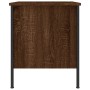 Mesita de noche madera de ingeniería marrón roble 40x42x50 cm