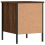 Mesita de noche madera de ingeniería marrón roble 40x42x50 cm