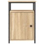 Mesitas noche 2 uds madera contrachapada color roble 40x42x60cm