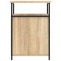 Mesitas noche 2 uds madera contrachapada color roble 40x42x60cm