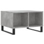 Mesa de centro madera contrachapada gris hormigón 60x50x36,5 cm