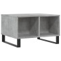 Mesa de centro madera contrachapada gris hormigón 60x50x36,5 cm