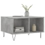 Mesa de centro madera contrachapada gris hormigón 60x50x36,5 cm