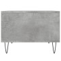 Mesa de centro madera contrachapada gris hormigón 60x50x36,5 cm