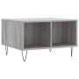 Mesa de centro madera contrachapada gris Sonoma 60x50x36,5 cm
