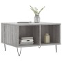 Mesa de centro madera contrachapada gris Sonoma 60x50x36,5 cm