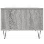 Mesa de centro madera contrachapada gris Sonoma 60x50x36,5 cm
