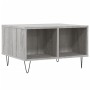 Mesa de centro madera contrachapada gris Sonoma 60x50x36,5 cm