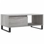 Mesa de centro madera contrachapada gris Sonoma 90x50x36,5 cm