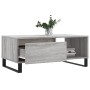 Mesa de centro madera contrachapada gris Sonoma 90x50x36,5 cm