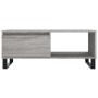 Mesa de centro madera contrachapada gris Sonoma 90x50x36,5 cm