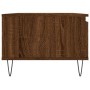 Mesa de centro madera contrachapada marrón roble 90x50x36,5 cm