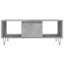 Mesa de centro madera contrachapada gris hormigón 90x50x36,5 cm