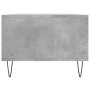 Mesa de centro madera contrachapada gris hormigón 90x50x36,5 cm