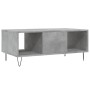 Mesa de centro madera contrachapada gris hormigón 90x50x36,5 cm