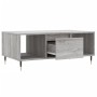 Mesa de centro madera contrachapada gris Sonoma 90x50x36,5 cm