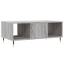 Mesa de centro madera contrachapada gris Sonoma 90x50x36,5 cm