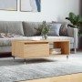 Mesa de centro madera contrachapada roble Sonoma 90x50x36,5 cm