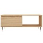 Mesa de centro madera contrachapada roble Sonoma 90x50x36,5 cm