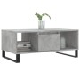 Mesa de centro madera contrachapada gris hormigón 90x50x36,5 cm