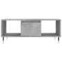 Mesa de centro madera contrachapada gris hormigón 90x50x36,5 cm