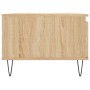 Mesa de centro madera contrachapada roble Sonoma 90x50x36,5 cm