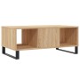 Mesa de centro madera contrachapada roble Sonoma 90x50x36,5 cm