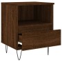 Mesitas noche 2 uds madera ingeniería marrón roble 40x35x50 cm