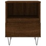 Mesitas noche 2 uds madera ingeniería marrón roble 40x35x50 cm