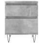 Mesitas noche 2 uds madera ingeniería gris hormigón 40x35x50 cm