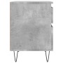Mesitas noche 2 uds madera ingeniería gris hormigón 40x35x50 cm