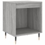 Mesita de noche 2 uds madera ingeniería gris Sonoma 40x35x50 cm