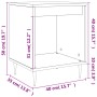Mesitas noche 2 uds madera ingeniería roble Sonoma 40x35x50 cm