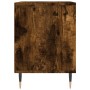 Mesitas noche 2 uds madera ingeniería roble ahumado 40x35x50 cm