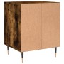 Mesitas noche 2 uds madera ingeniería roble ahumado 40x35x50 cm