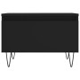 Mesa de centro madera de ingeniería negro 50x46x35 cm