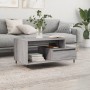 Mesa de centro madera contrachapada gris Sonoma 90x49x45 cm