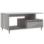 Mesa de centro madera contrachapada gris Sonoma 90x49x45 cm