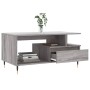 Mesa de centro madera contrachapada gris Sonoma 90x49x45 cm
