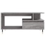 Mesa de centro madera contrachapada gris Sonoma 90x49x45 cm